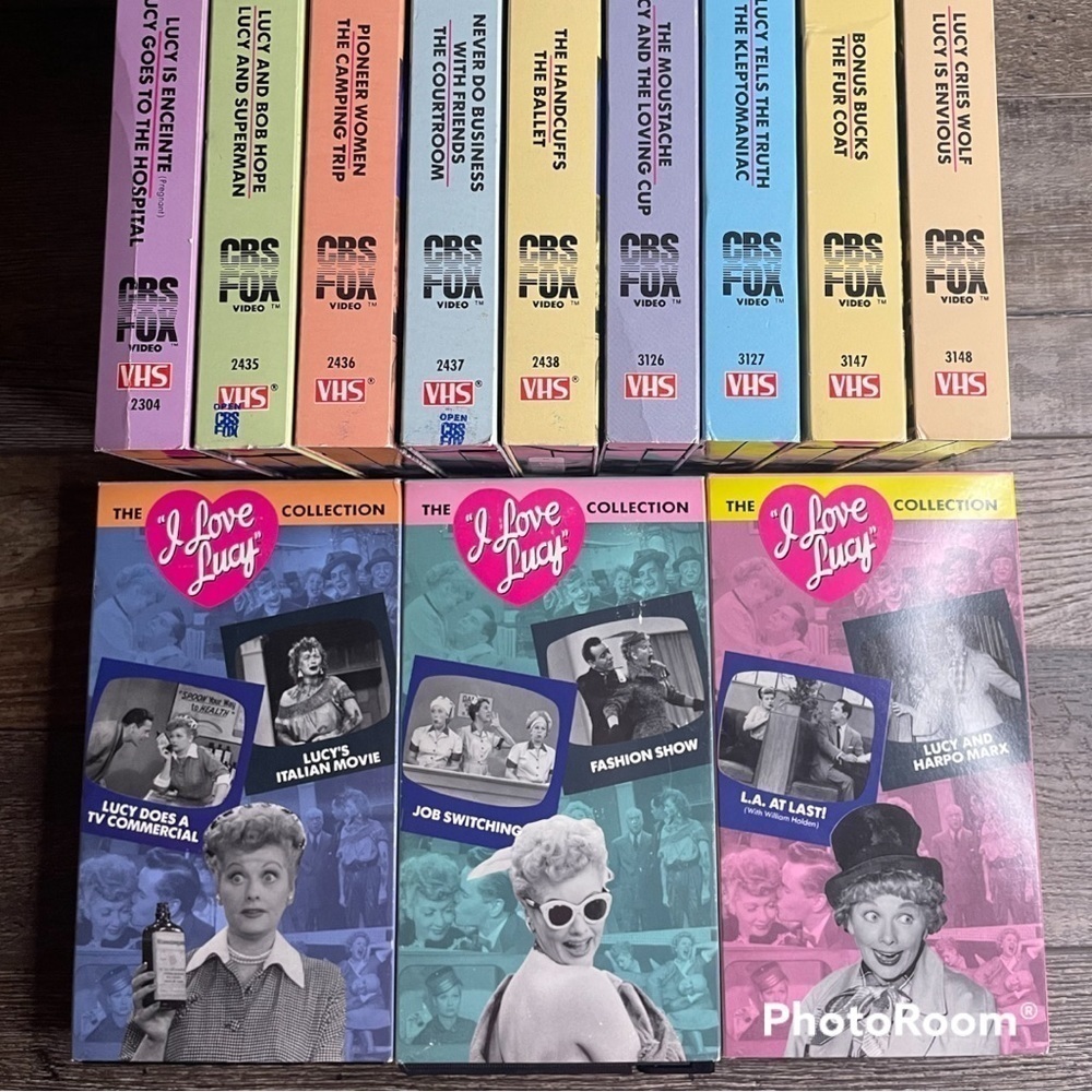 THE I Love Lucy Collection Vol 1 - 12 VHS Cassette Tapes CBS/FOX VCR